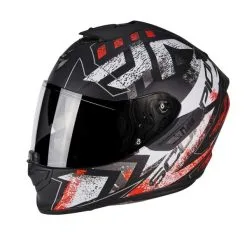 SCORPION EXO-1400 AIR PICTA, Kypärä, Mattamusta/puna/valko XL
