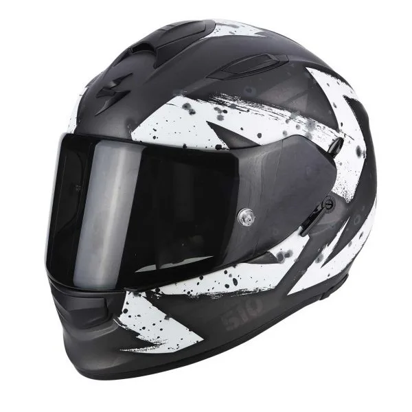 SCORPION EXO-510 AIR Marcus, Kypärä, Mattamusta/valko/hopea XS 1 SCORPION EXO-510 AIR Marcus, Kypärä, Mattamusta/valko/hopea XS