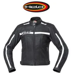 HELD Brandon 50 Nahkatakki, Mu/valko