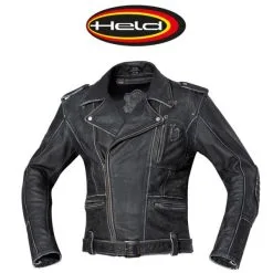 HELD Hot Road 52 Nahkatakki, Musta Kulutettu