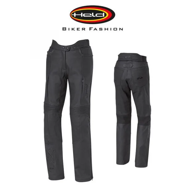 HELD Vanessa II 34 Nahkahousu, Musta 1 HELD Vanessa II 34 Nahkahousu, Musta