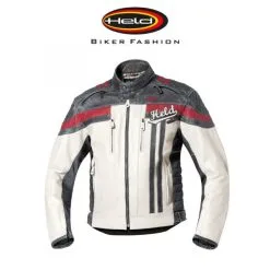 HELD Harvey 76 60 Nahkatakki, Puna/musta/valko