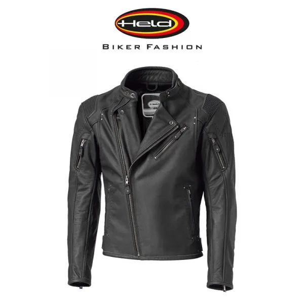 HELD Harper 62 Nahkatakki, Musta 1 HELD Harper 62 Nahkatakki, Musta