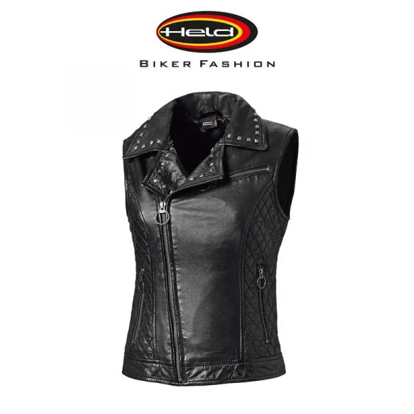 HELD Reese 36 Nahkaliivi Lady, Niiteillä 1 HELD Reese 36 Nahkaliivi Lady, Niiteillä