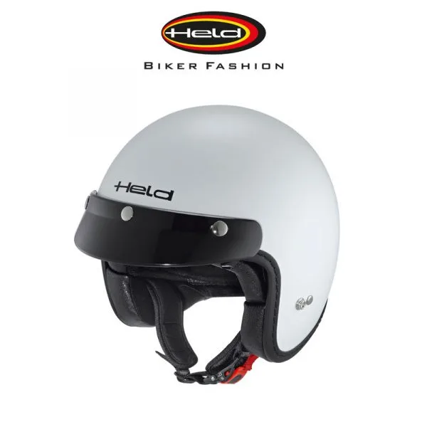 HELD Black Bud L Avokypärä, Mattavalkoinen 1 HELD Black Bud L Avokypärä, Mattavalkoinen