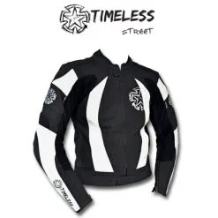 TIMELESS Valencia Nahkatakki 3XL, Mu/valko