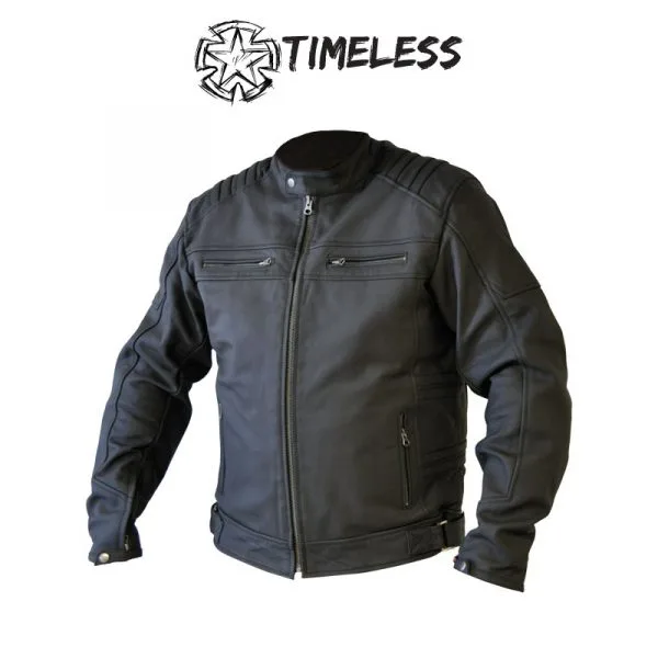 TIMELESS Hunter Nahkatakki 4XL, Musta 1 TIMELESS Hunter Nahkatakki 4XL, Musta