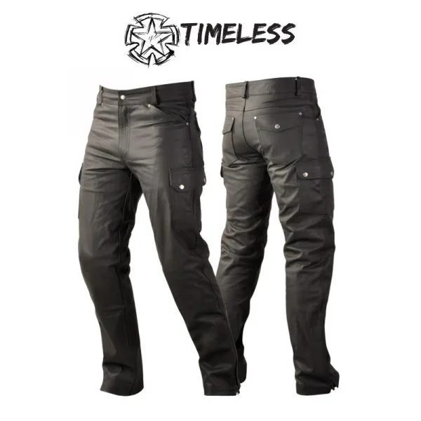 TIMELESS Legend 42 Nahkahousu, Musta, Miesten Reisitaskuilla 1 TIMELESS Legend 42 Nahkahousu, Musta, Miesten Reisitaskuilla