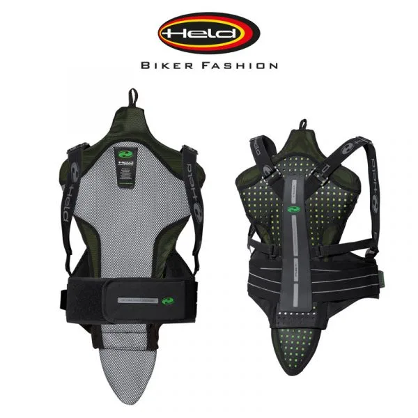 HELD Sakari S Selkäsuoja Musta/vihr 1 HELD Sakari S Selkäsuoja Musta/vihr