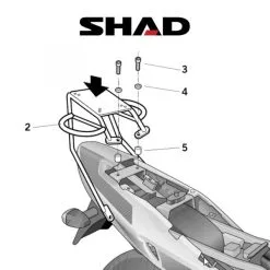 SHAD Perälaukkuteline SUZUKI GS 500/500 F (01-11)