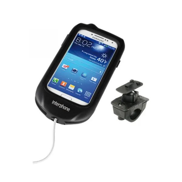 INTERPHONE Navigaattoriteline+Laukku GALAXY S4 Tankokiinnityksellä 1 INTERPHONE Navigaattoriteline+Laukku GALAXY S4 Tankokiinnityksellä