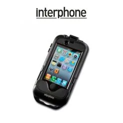 INTERPHONE Navigaattoriteline+Laukku IPHONE 5 Tankokiinnityksellä, Hopea