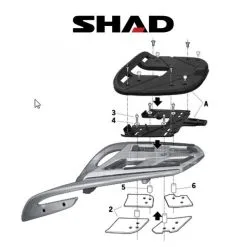 SHAD Perälaukkuteline BMW R1200 RT (09-11)