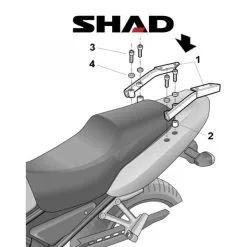SHAD Perälaukkuteline YAMAHA FAZER 600 (01-03)