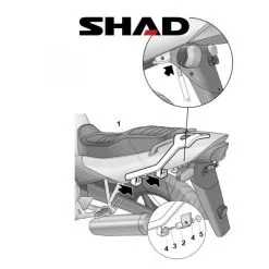 SHAD Perälaukkuteline YAMAHA XJ 600 S/SN (96-05)